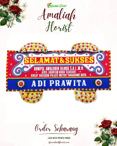 Papan Bunga Ucapan Selamat Sentono